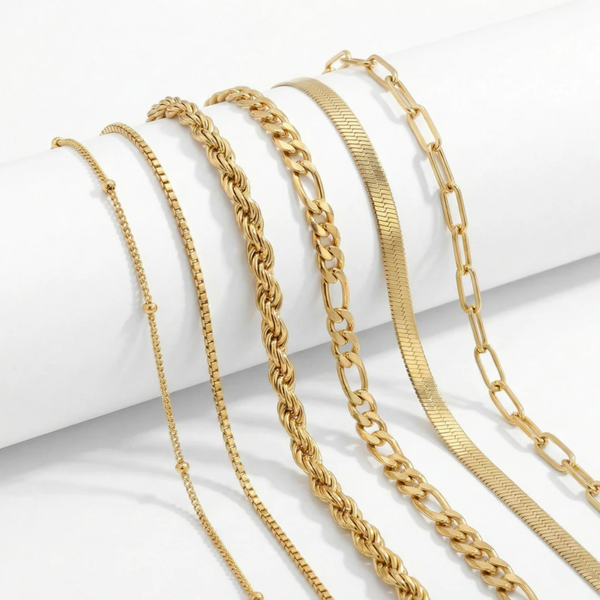Isabella Bracelet Set | Gold