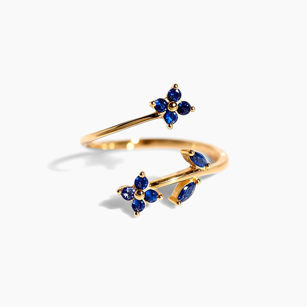 Flora sapphire ring